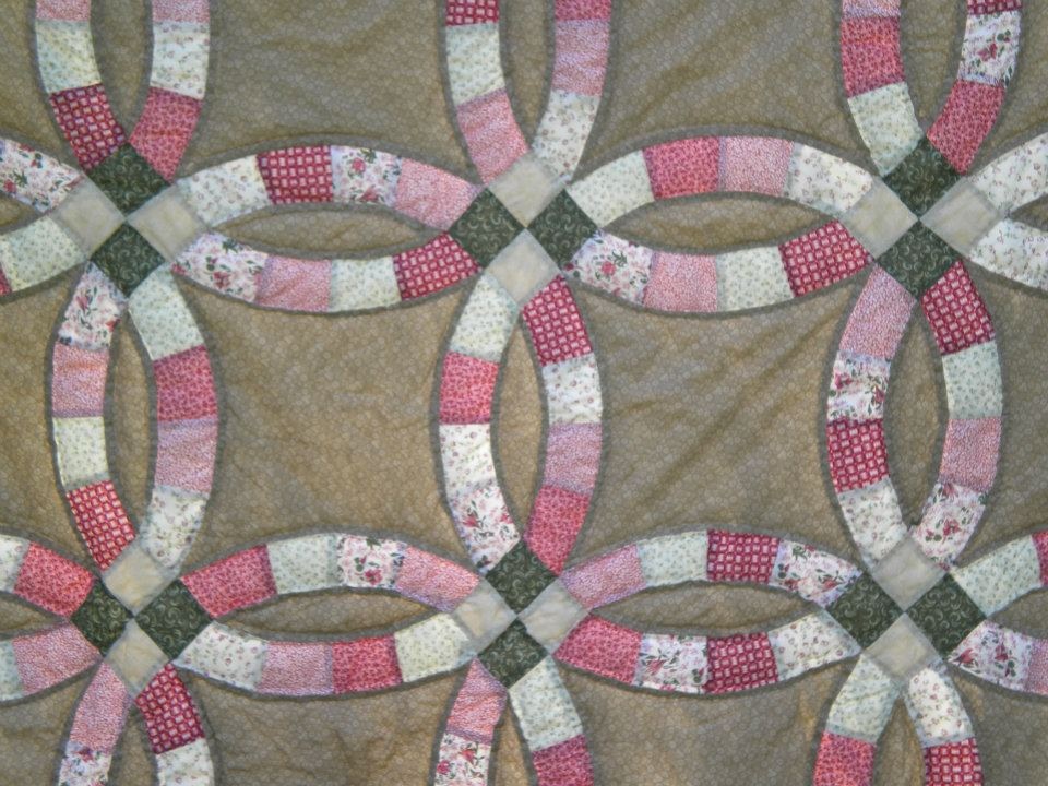 double wedding ring quilt photo